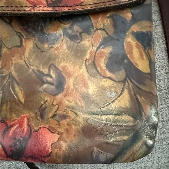 Patricia Nash Floral Leather Crossbody Bag - Picture 7 of 9